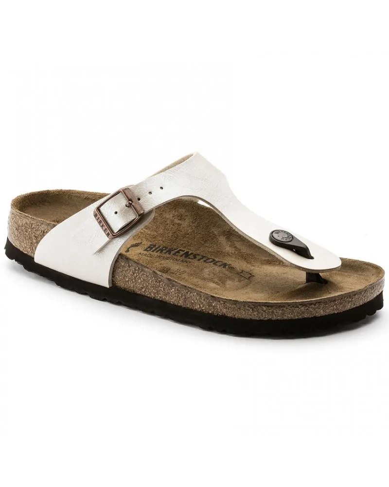 Birkenstock Παντόφλα Gizeh (Regular), Pearl White