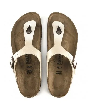 Birkenstock Παντόφλα Gizeh (Regular), Pearl White