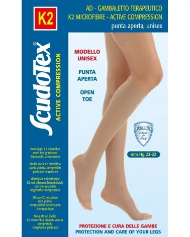 Scudotex Κάλτσες Κάτω Γόνατος 440 Κ2 Ανοιχτά Δάχτυλα