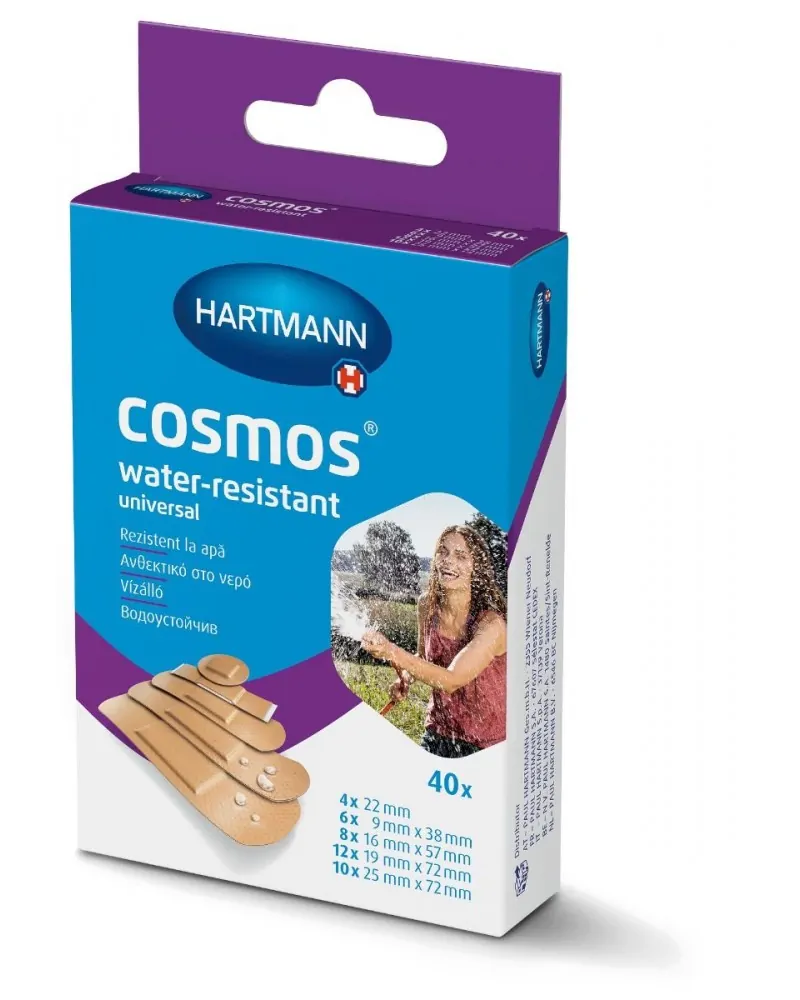 Hartmann Αυτοκόλλητα Επιθέματα Cosmos Αδιάβροχα σε 5 Μεγέθη, 40 τεμάχια