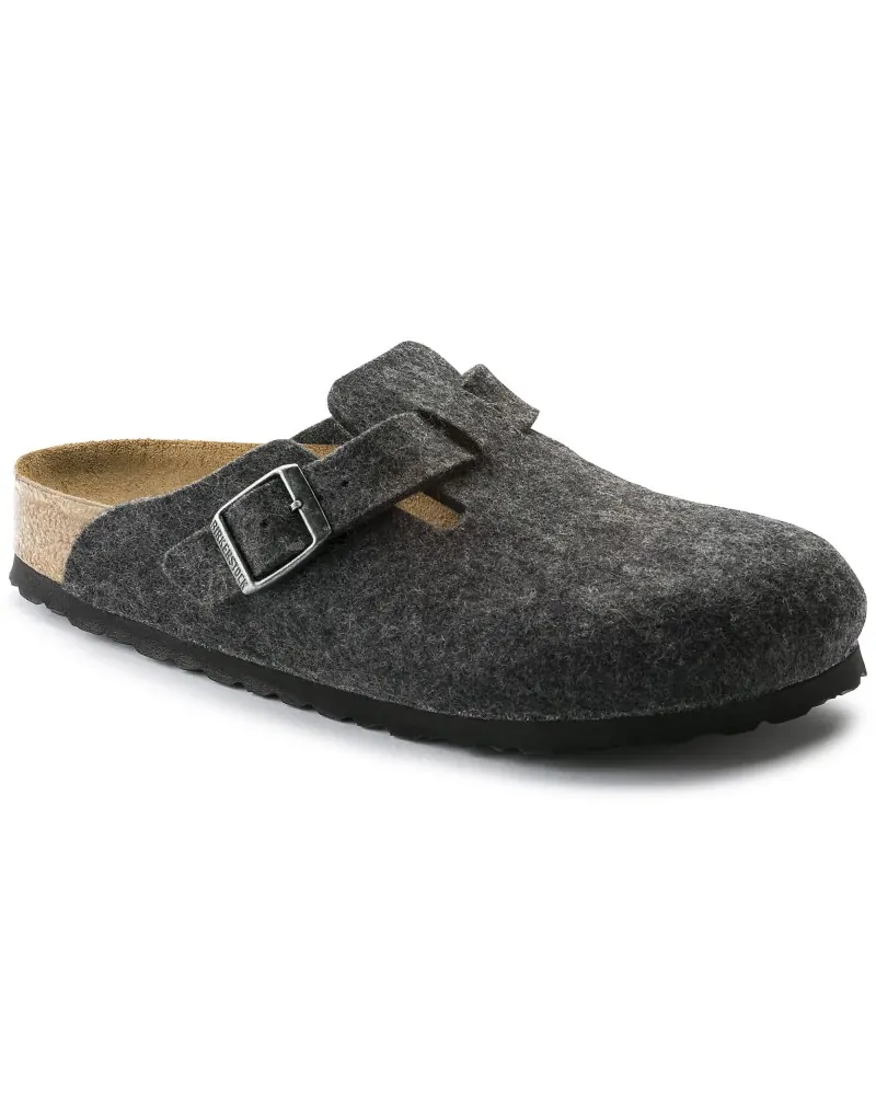 Birkenstock Παντόφλα Boston BS Ανθρακί (Narrow)