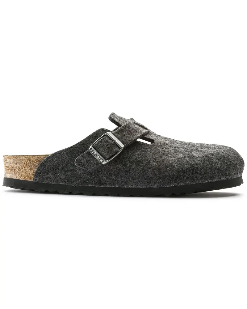 Birkenstock Παντόφλα Boston BS Ανθρακί (Narrow)