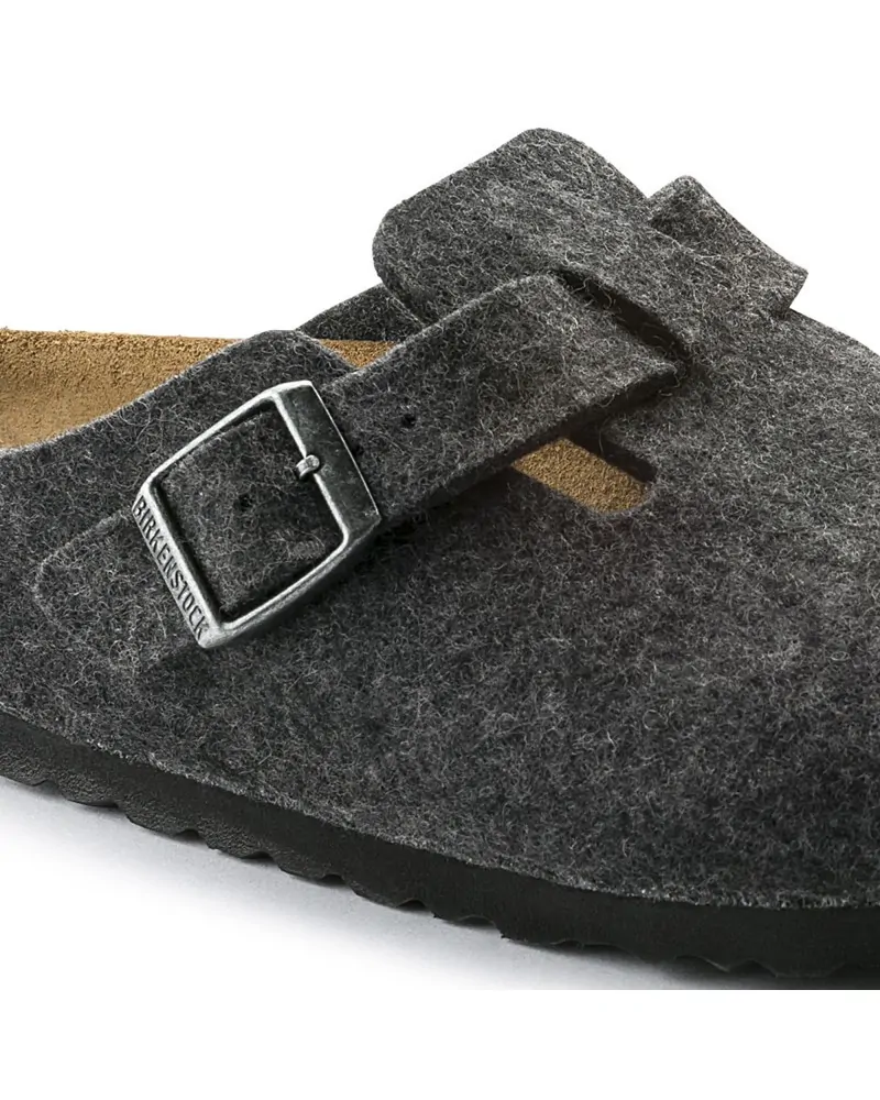 Birkenstock Παντόφλα Boston BS Ανθρακί (Narrow)