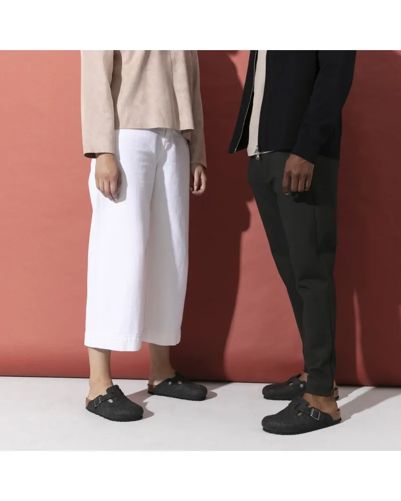 Birkenstock Παντόφλα Boston BS Ανθρακί (Narrow)