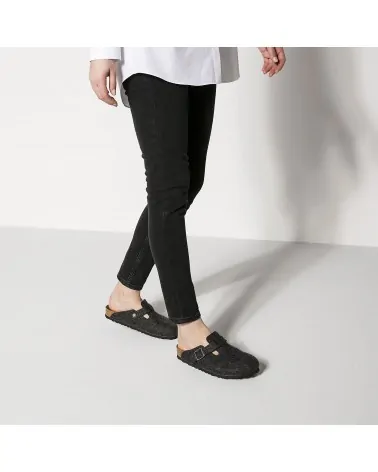 Birkenstock Παντόφλα Boston BS Ανθρακί (Narrow)