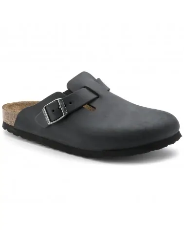 Birkenstock Παντόφλα Boston BS (Narrow), Μαύρο
