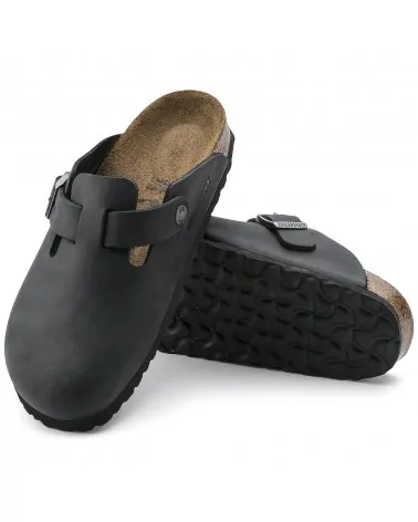 Birkenstock Παντόφλα Boston BS Μαύρο (Narrow)