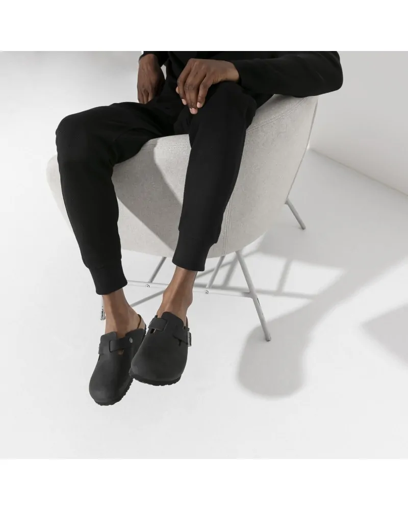 Birkenstock Παντόφλα Boston BS Μαύρο (Narrow)