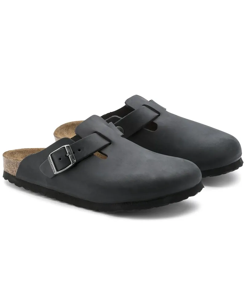 Birkenstock Παντόφλα Boston BS Μαύρο (Narrow)