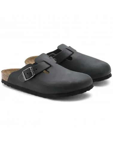 Birkenstock Παντόφλα Boston BS Μαύρο (Narrow)