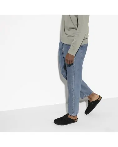 Birkenstock Παντόφλα Boston Shearling BS Μαύρο (Narrow)