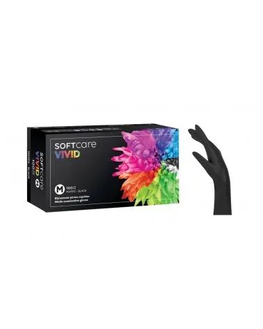 Soft Touch Γάντια Νιτριλίου Vivid Μαύρα, 100 τεμάχια