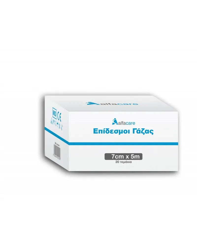 Alfacare Επίδεσμος Γάζας 10cm Χ 5m, Τεμάχιο