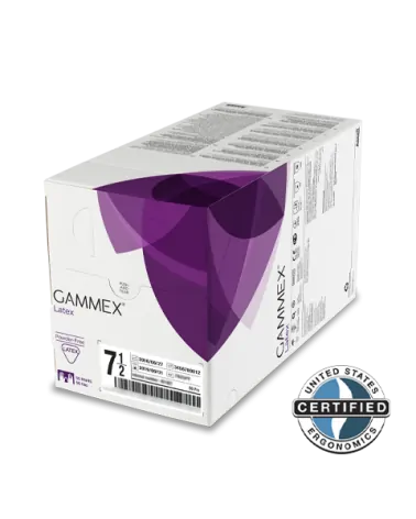 Ansell Γάντια Gammex Χειρουργικά Αποστειρωμένα Χωρίς Πούδρα, 50 Ζευγαριών
