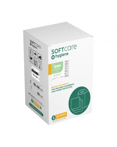 Soft Care Εξεταστικό Ρολό Πλαστικοποιημένο - 40cm x 50m, Λευκό