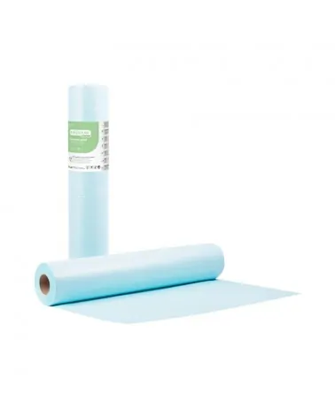 Soft Care Εξεταστικό Ρολό Με Νάυλον - 70cm x 50m, Γαλάζιο