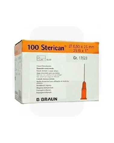 Braun Βελόνες 25G x 1 1/2", 100 τεμάχια