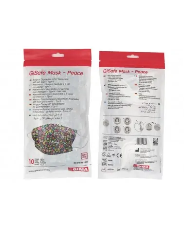 Gima Χειρουργική Μάσκα Gisafe 3ply, 10 Τεμαχίων