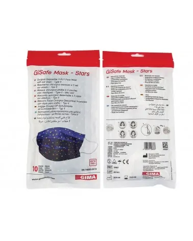 Gima Χειρουργική Μάσκα Gisafe 3ply, 10 Τεμαχίων