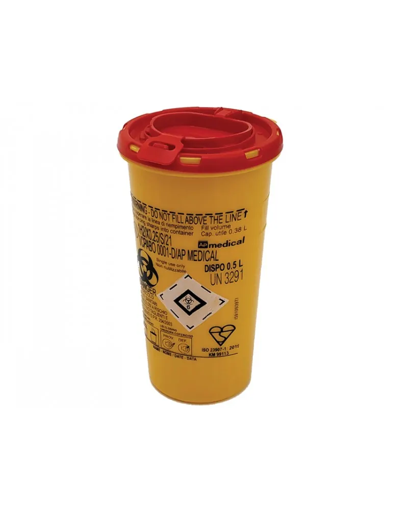 Gima Δοχείο Απόρριψης Βελονών 0.5lt