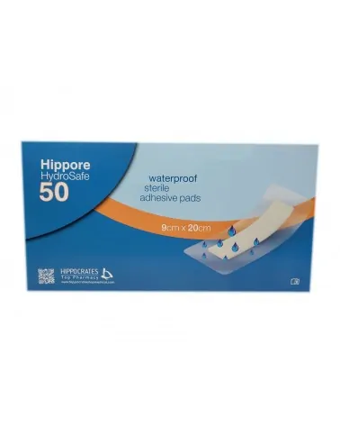 Hippore Αποστειρωμένο Αυτοκόλλητο Επίθεμα Hydrosafe 9cm X 20cm, Τεμάχιο