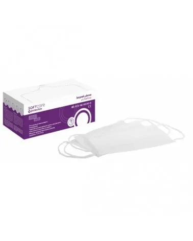 Soft Care Χειρουργικές Μάσκες 3ply με Λάστιχο 50 Τεμαχίων