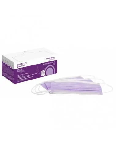 Soft Care Χειρουργικές Μάσκες 3ply με Λάστιχο 50 Τεμαχίων