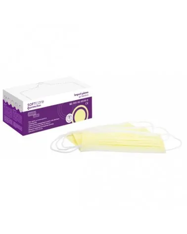 Soft Care Χειρουργικές Μάσκες 3ply με Λάστιχο 50 Τεμαχίων