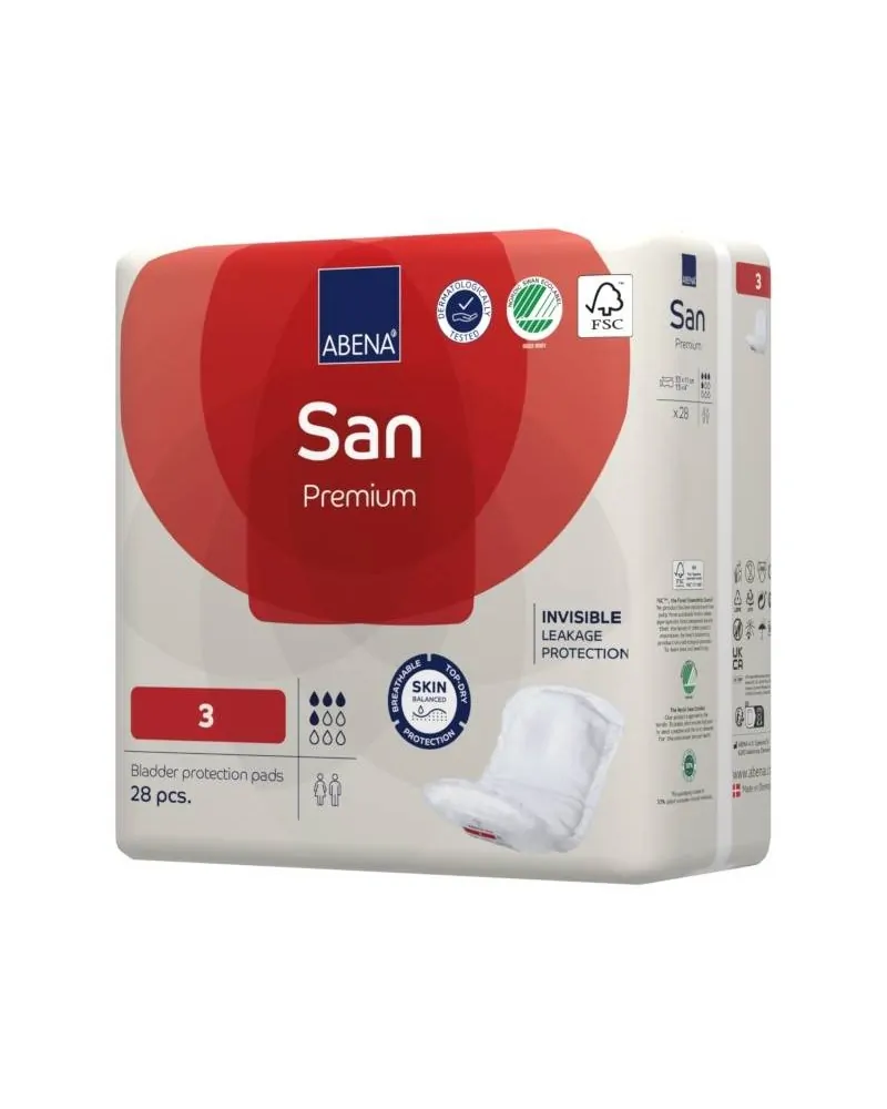 Abena Σερβιέτες San 3 Midi - Απορρόφησης 500ml, 28 Τεμάχια