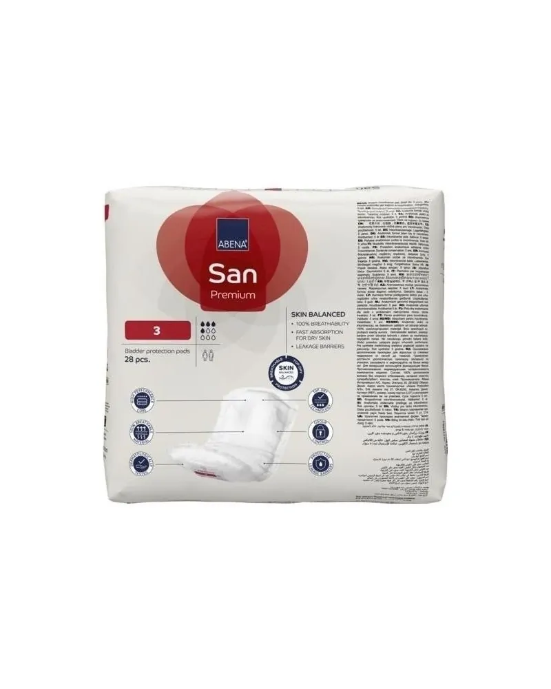 Abena Σερβιέτες San 3 Midi - Απορρόφησης 500ml, 28 Τεμάχια