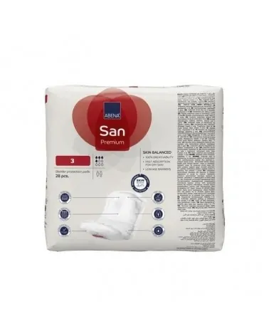 Abena Σερβιέτες San 3 Midi - Απορρόφησης 500ml, 28 Τεμάχια