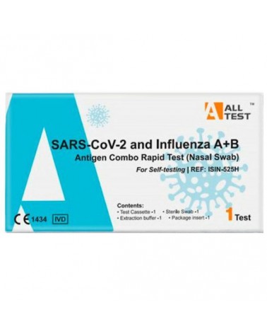 All Test SARS-CoV-2 and Influenza A+B Antigen Combo Rapid Test Συσκευή Ταχείας Δοκιμής 1 τμχ