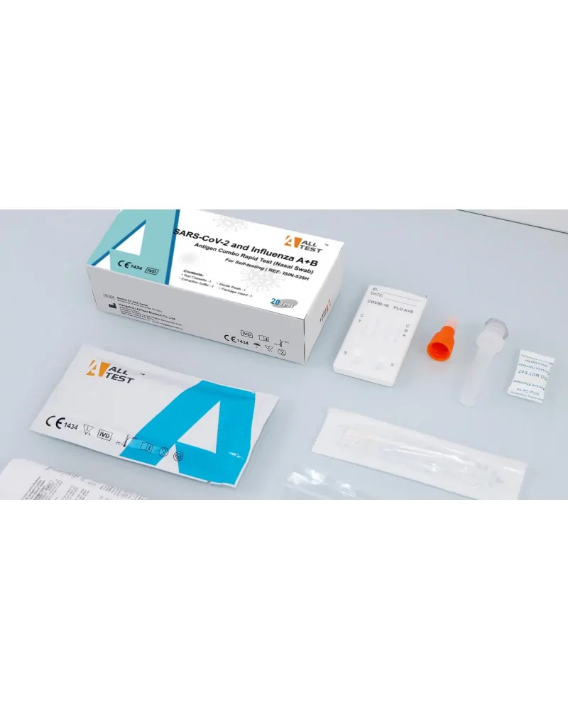 All Test Διπλό Τεστ Ταχείας Ανίχνευσης Αντιγόνου SARS-CoV-2 (Covid) / Influenza A+B 20 τεμάχια
