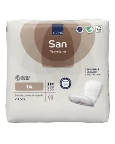 Abena Σερβιέτες San 1A - Απορρόφησης 250ml, 28 Τεμάχια