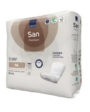Abena Σερβιέτες San 1A - Απορρόφησης 250ml, 28 Τεμάχια