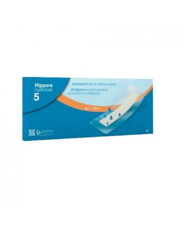 Hippore Αποστειρωμένο Αυτοκόλλητο Επίθεμα Hydrosafe 9cm X 25cm, τεμάχιο