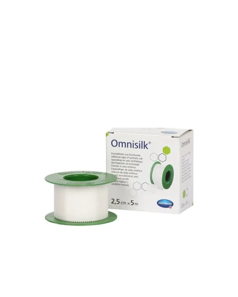 Hartmann Omnisilk Ταινία Αυτοκόλλητη από Συνθετικό Μετάξι 2,5cm x 5m