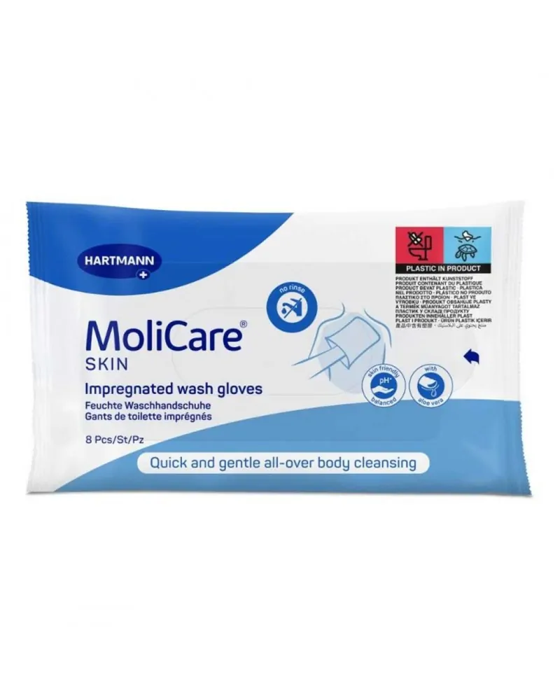 Hartmann Γάντια καθαρισμού MoliCare Skin, 8 τεμάχια