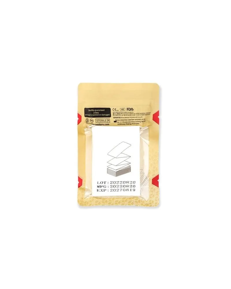 Rhino Αιμοστατική Γάζα Εμποτισμού Z-Fold 5x7.5cm, Αποστειρωμένη