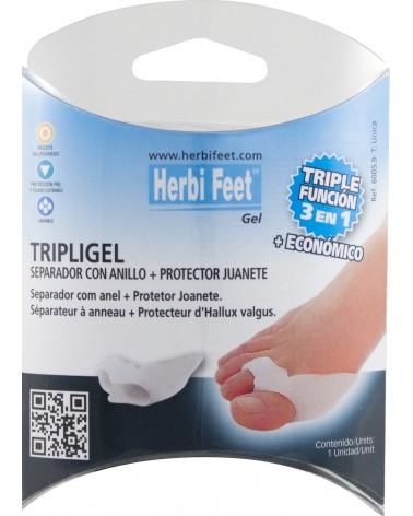 Herbi Feet Προστατευτικό για Κότσι - Διαχωριστικό Διπλό Gel Tripligel