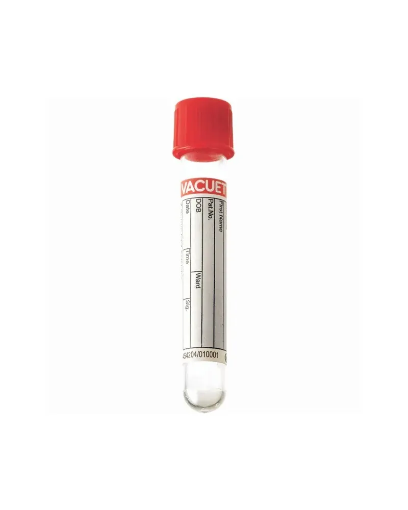Σωληνάριο Κενού Vacusense με Serum Clot Activator, 100x16mm, 9ml, κόκκινο πώμα, 100 τεμάχια