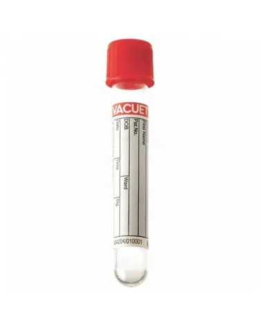 Σωληνάριο Κενού Vacusense με Serum Clot Activator, 100x16mm, 10ml, κόκκινο πώμα, 100 τεμάχια