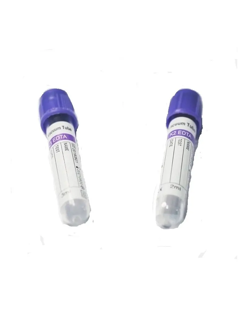 Σωληνάρια Αιμοληψίας 2K Edta, 100x16mm, 9ml, μωβ πώμα, 50 τεμάχια