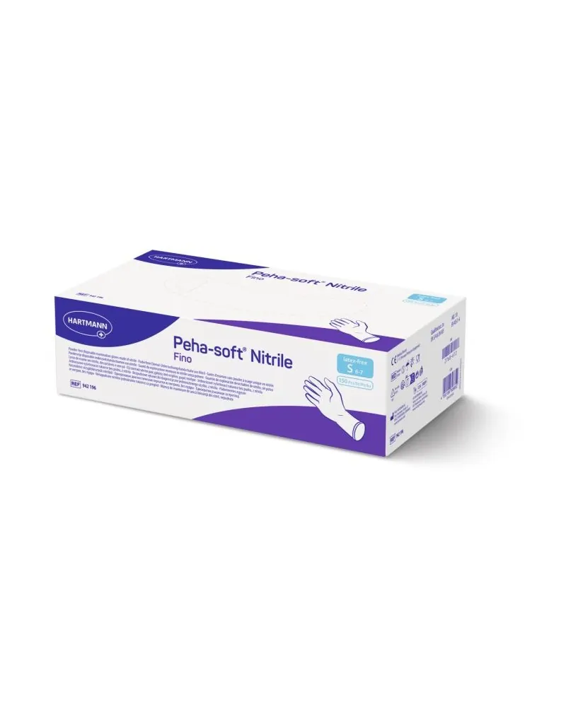 Hartmann Peha-soft Nitrile Fino Γάντια Νιτριλίου μιας Χρήσης Χωρίς Πούδρα Μπλε, 150 τεμάχια