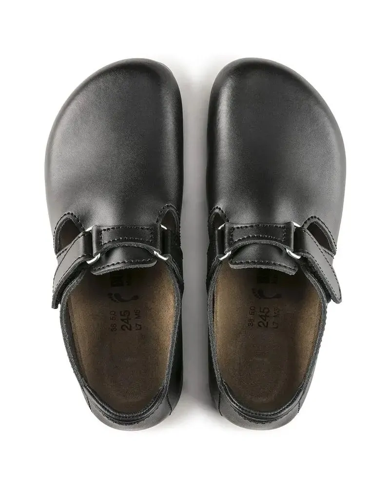 Birkenstock Ανδρικό Αντιολισθητικό Σαμπό Κλειστό Linz SL (Narrow), Μαύρο