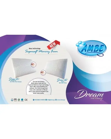 ΑΜΒΕ Ανατομικό Μαξιλάρι Supersoft Memory Foam