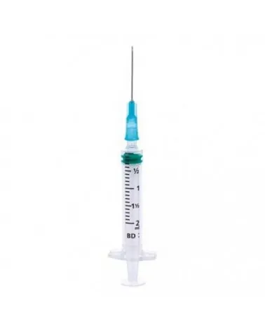 BD Σύριγγα Emerald 2ml με Βελόνα 23Gx1" - 0,6x25mm (Μπλε), τεμάχιο