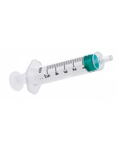 BD Σύριγγα Emerald 5ml με Βελόνα 21Gx1 1/2" - 0,8x40mm (Πράσινο), τεμάχιο