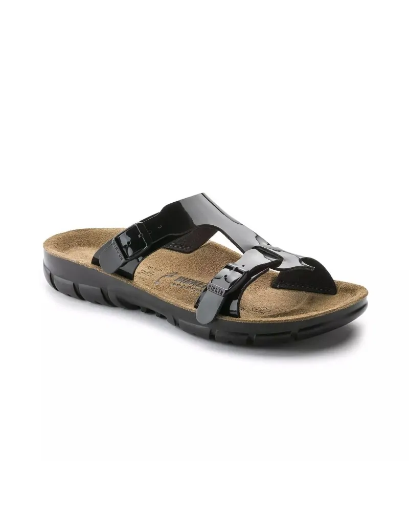 Birkenstock Αντιολισθητικό Πέδιλο Sofia Soft (Narrow), Γυαλιστερό Μαύρο