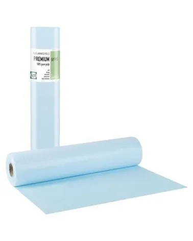 Soft Care Εξεταστικό Ρολό Πλαστικοποιημένο - 50cm x 50m, Γαλάζιο